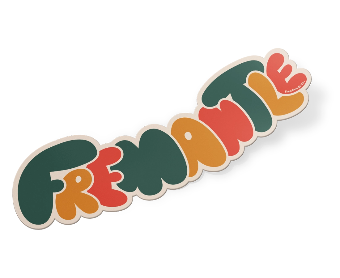 Fremantle Vinyl Sticker 7inch Fremantle Souvenir Compendium Design