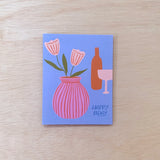 Odd Daughter - 'Birthday Wine' Card