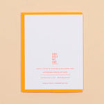 Love You, Miss You Mother's Day Letterpress Greeting Card
