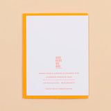 Love You, Miss You Mother's Day Letterpress Greeting Card