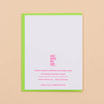 Oh Boy! Or Girl! Baby Shower Letterpress Greeting Card