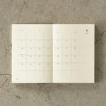 2024 Notebook Diary (Monthly Block + Memo Ruled Pages) A6