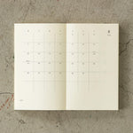 2024 Notebook Diary (Monthly Block + Memo Ruled Pages) B6 Slim