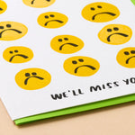 We'll Miss You Goodbye Letterpress Greeting Card