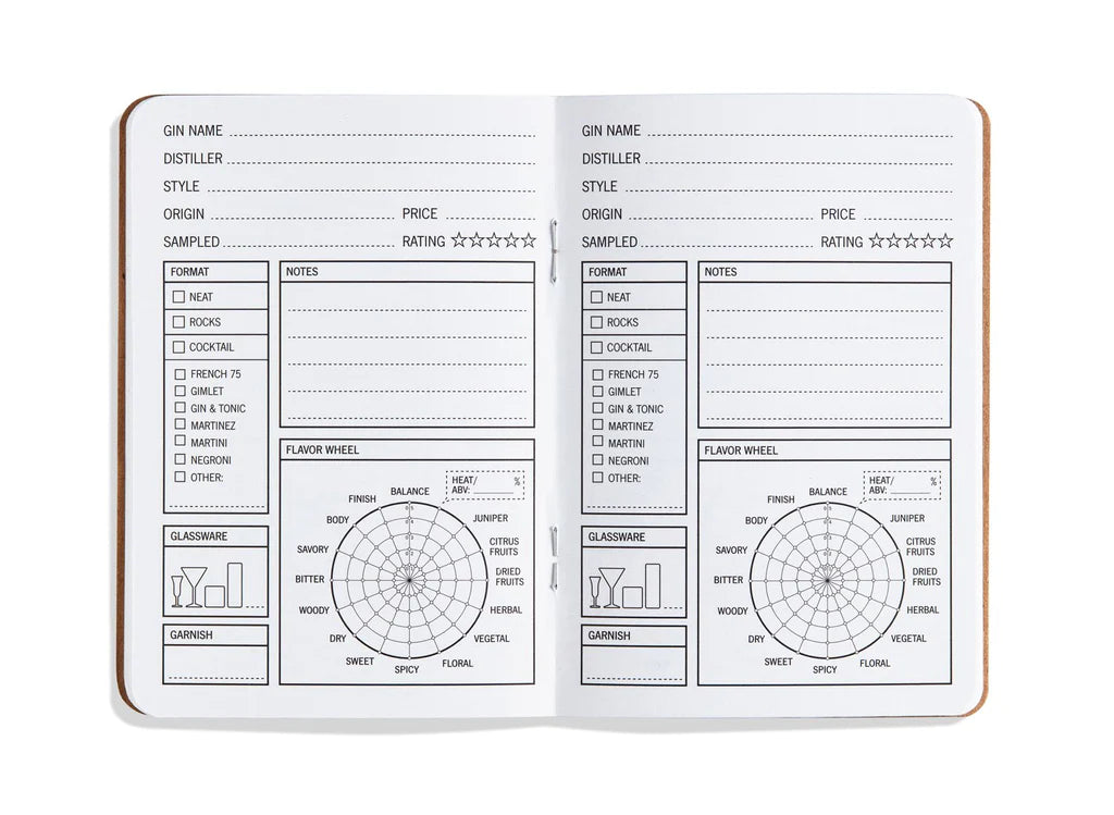 33 Books Co. Gin Tasting Notebook