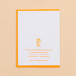 Congrats Letterpress Greeting Card
