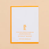 Congrats Letterpress Greeting Card