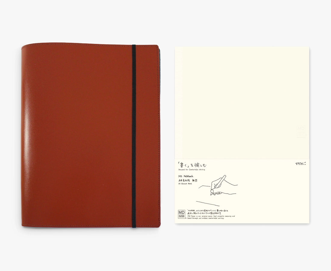 A4 Leather Journal Cover + Notebook Bundle