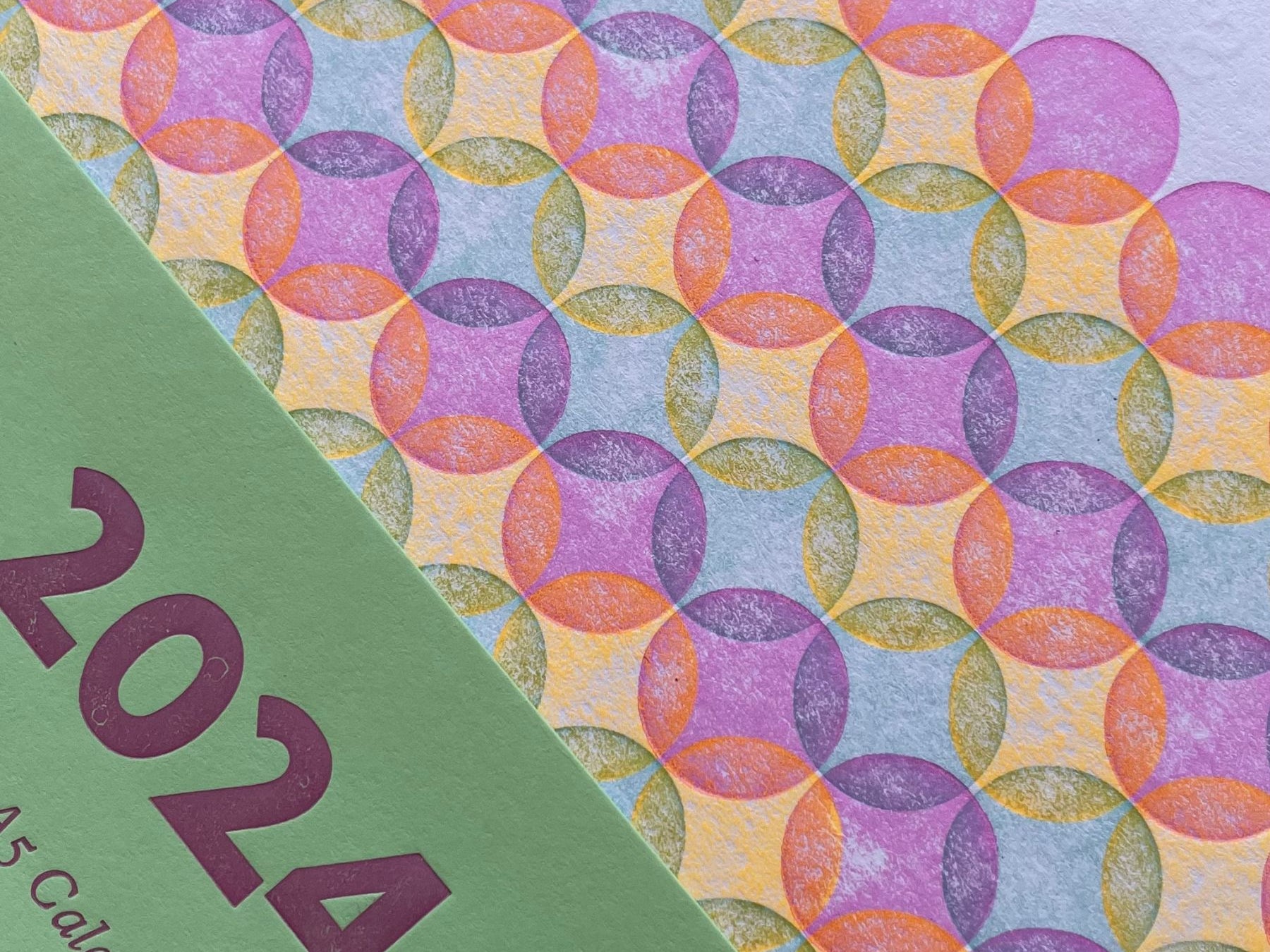 Bright Press Letterpress Calendar 2024