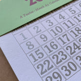 Bright Press Letterpress Calendar 2024