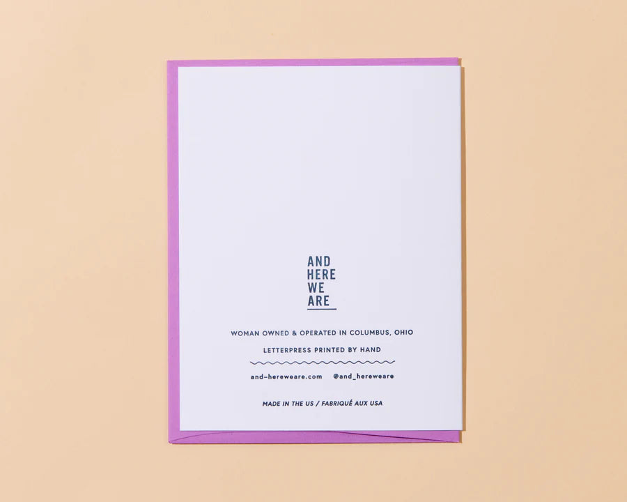 And Here We Are 'Baby On Board' Card