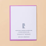 And Here We Are 'Baby On Board' Card