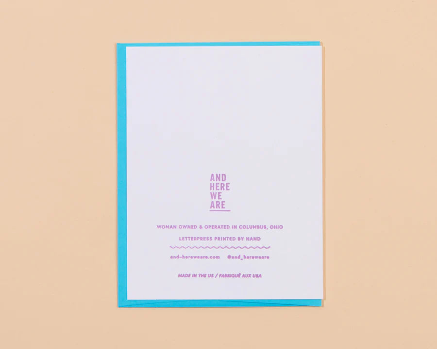 And Here We Are 'Congrats' Card