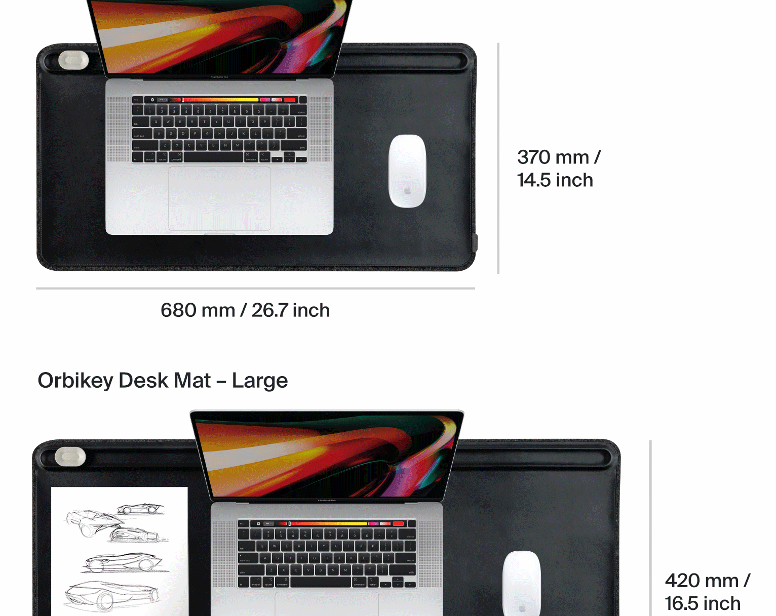 Orbitkey Desk Mat + Nest Bundle