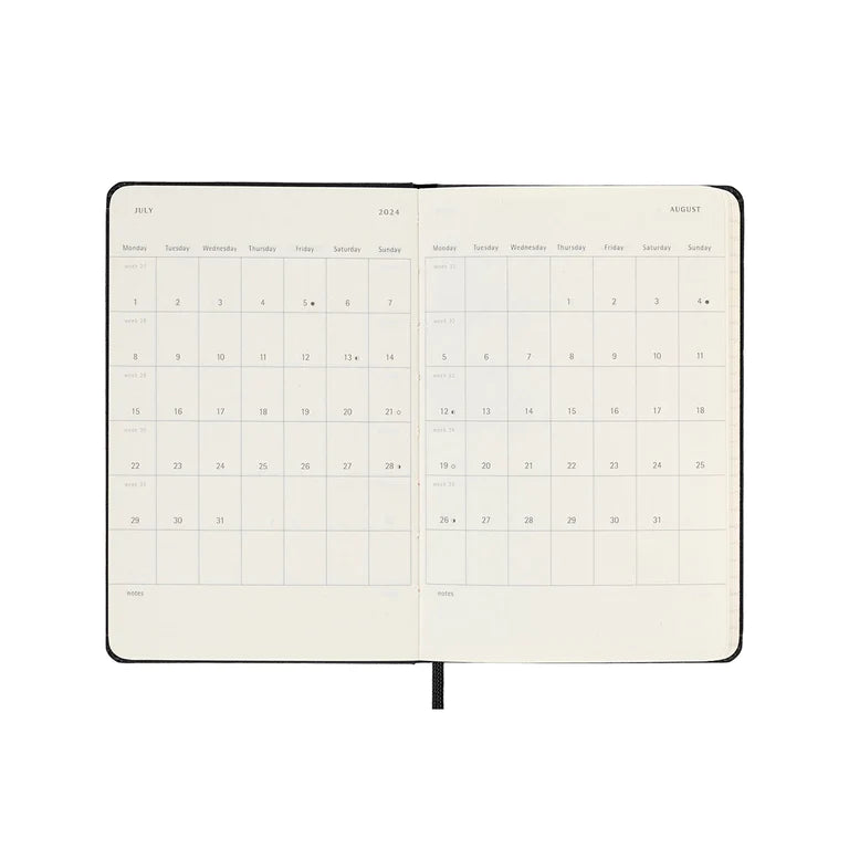 Moleskine 2024 Diary Weekly Notebook Pocket Hard Cover