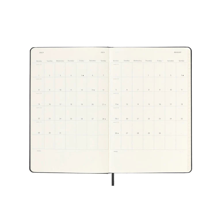 Moleskine 2024 Diary Weekly Notebook Large Hard Cover