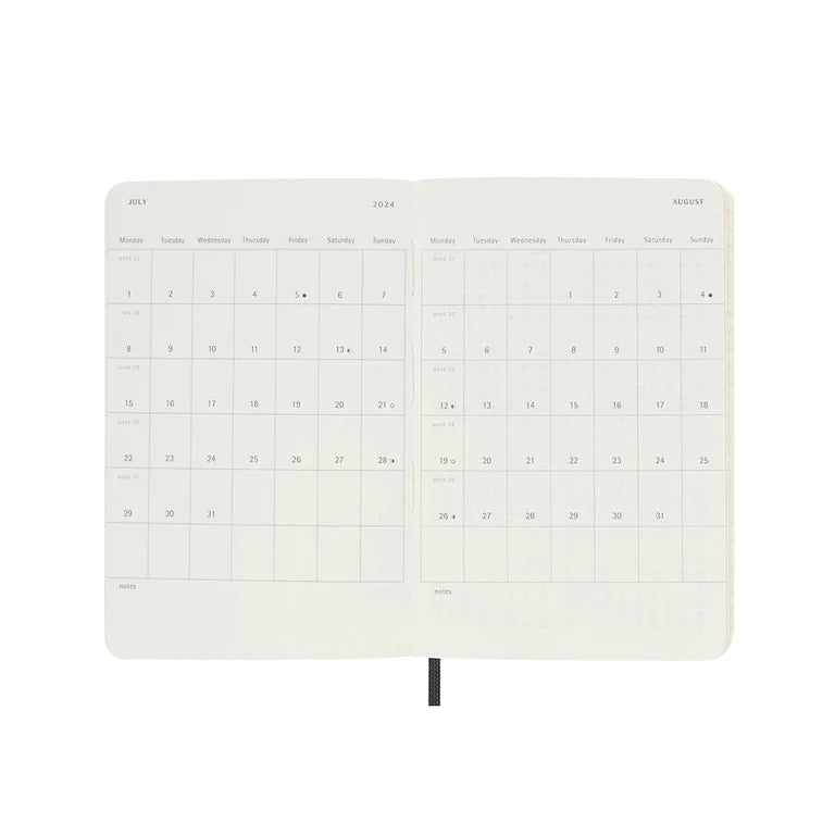Moleskine 2024 Diary Weekly Notebook Pocket Soft Cover