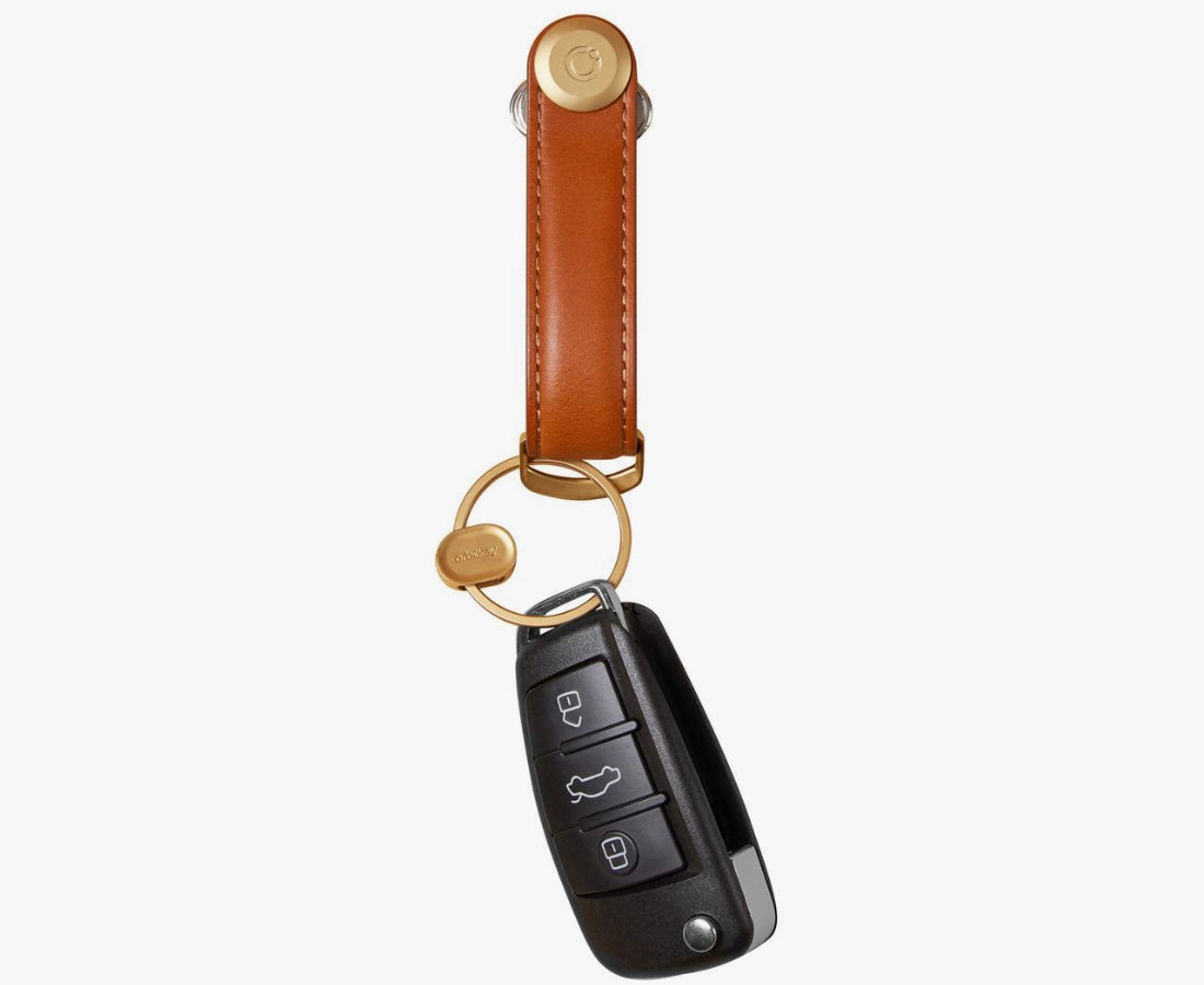 Orbitkey Key Organiser + Ring V2 Gift Set in Cognac/Tan