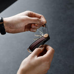 Orbitkey Key Organiser + Multi-Tool Gift Set in Espresso Brown Leather