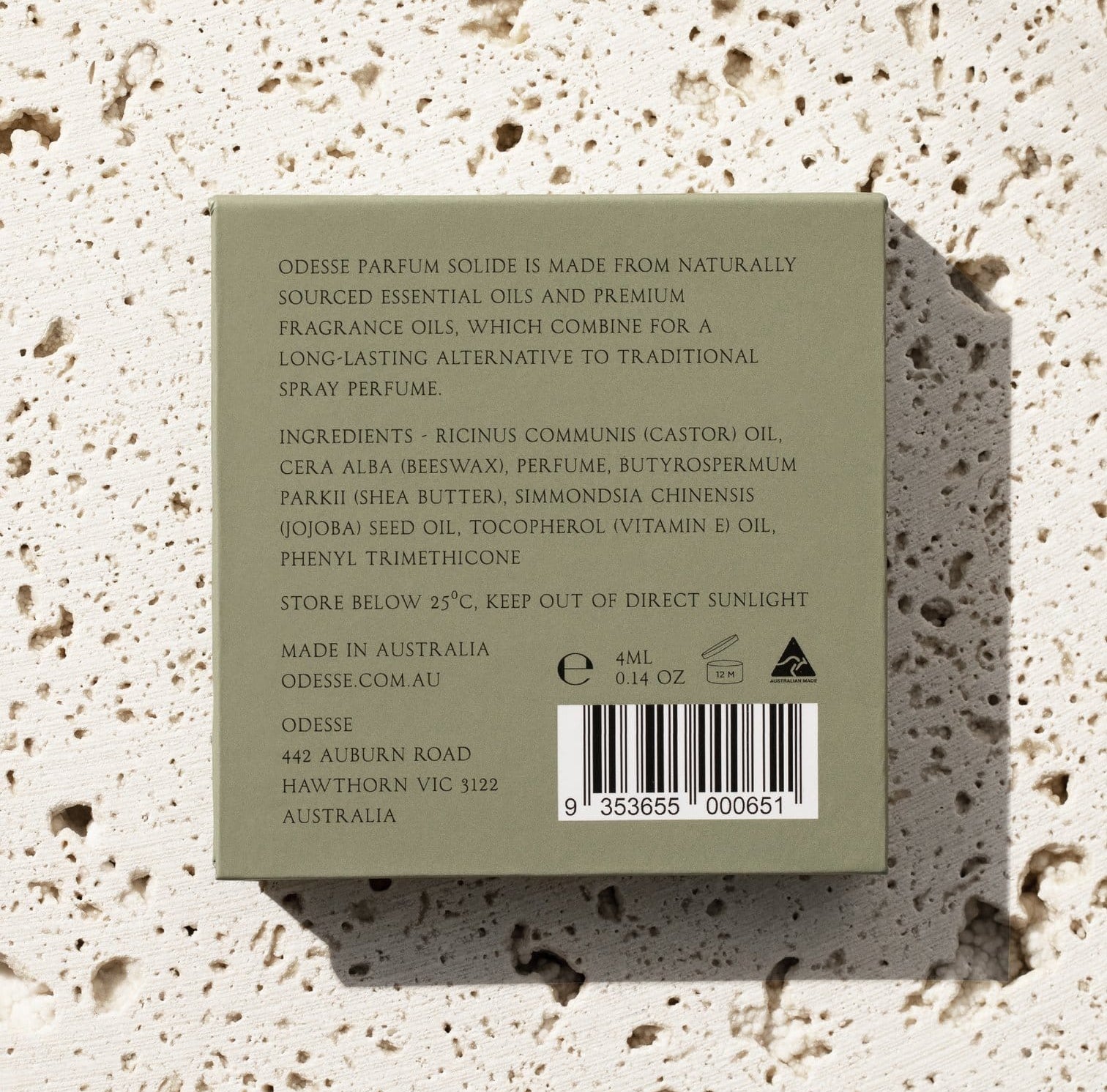 Odesse Parfum Solide No. 5 Forest Floor (Refill)