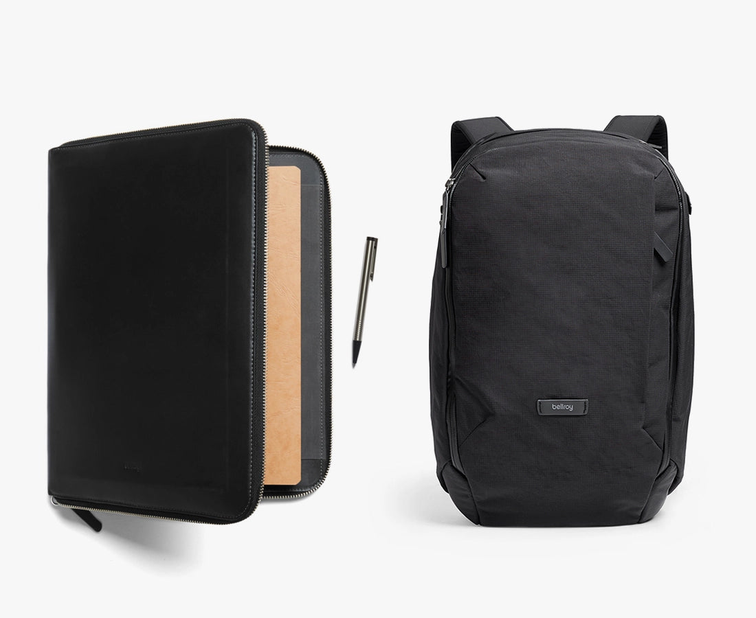 Bellroy A4 Work Folio + Transit Workpack Discount Bundle. Save with our Bundle Deals. 