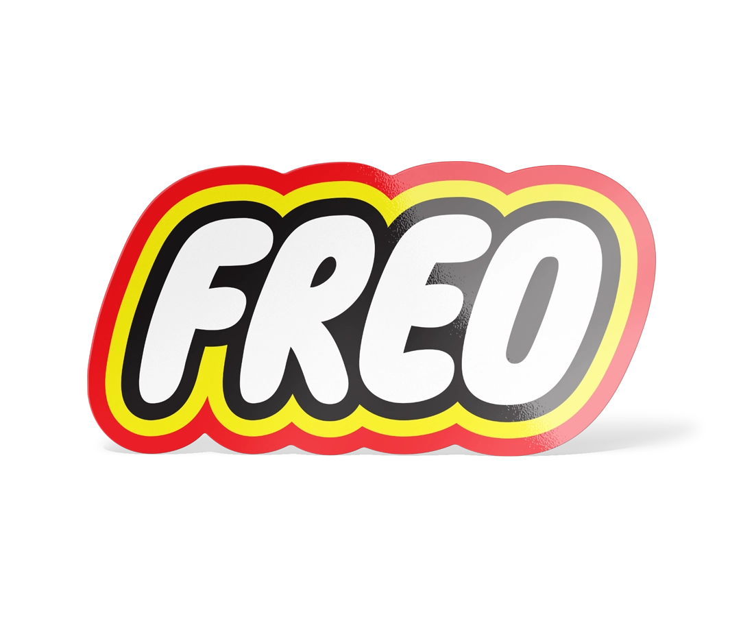 Freo Bricky Vinyl 4inch Sticker