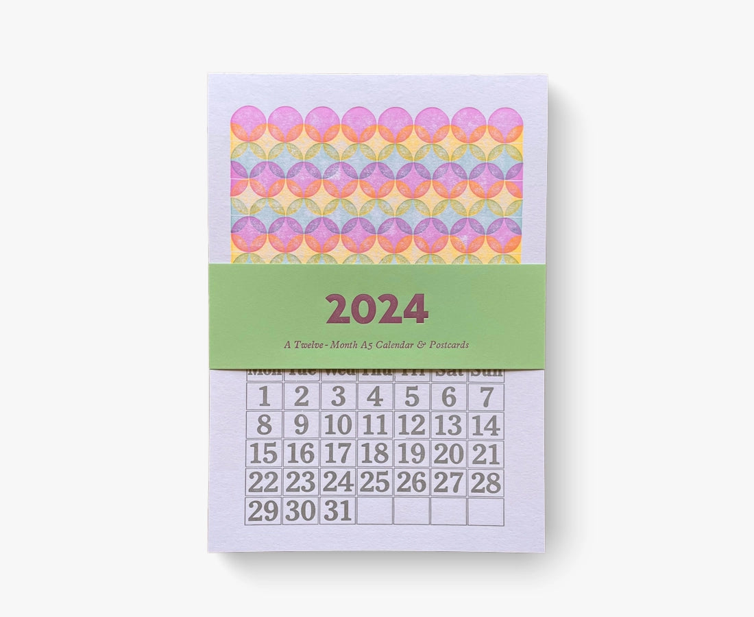 Bright Press Letterpress Calendar 2024