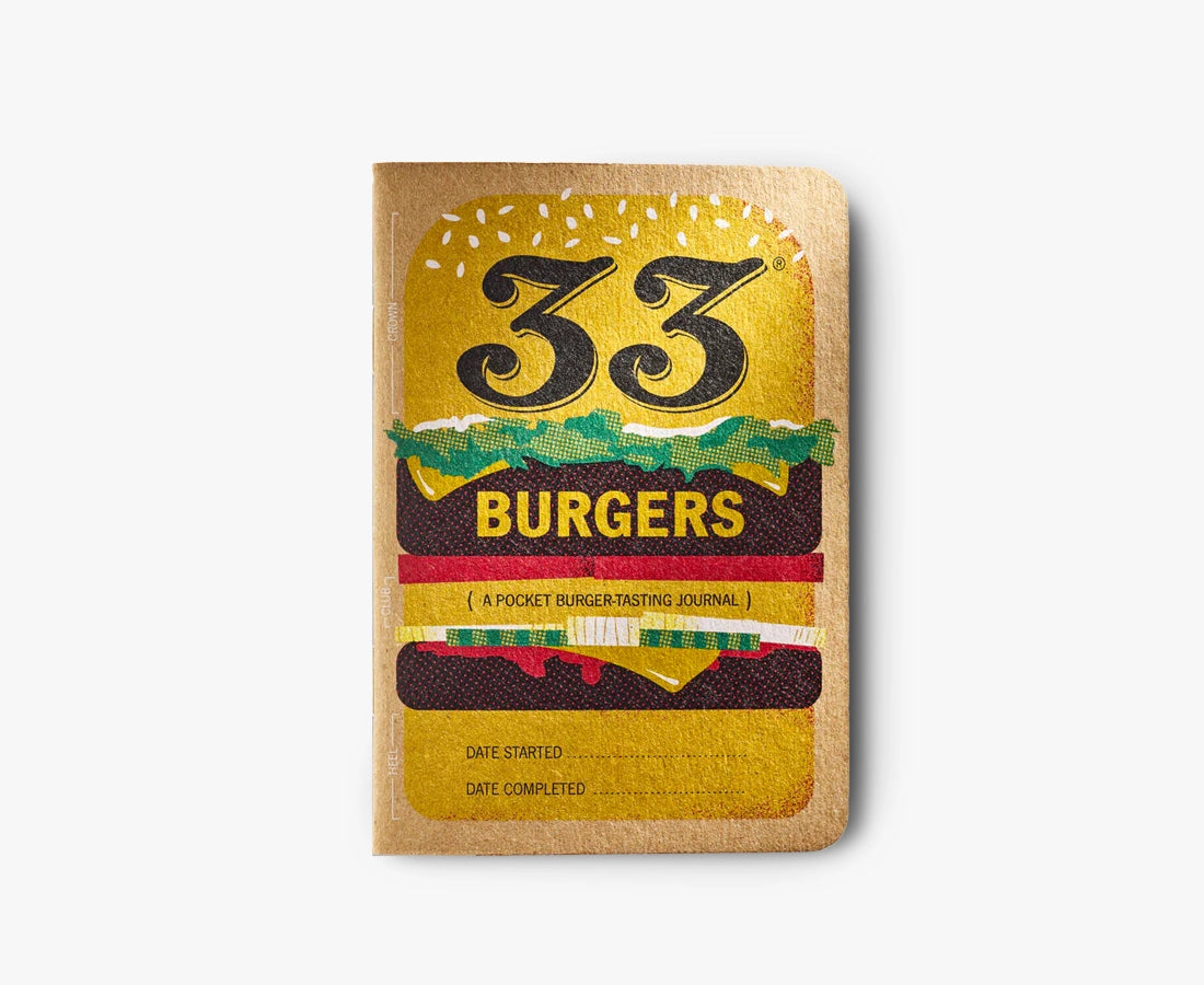 33 Books Co. Burgers Tasting Notebook
