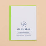 Frondship Plants Letterpress Greeting Card