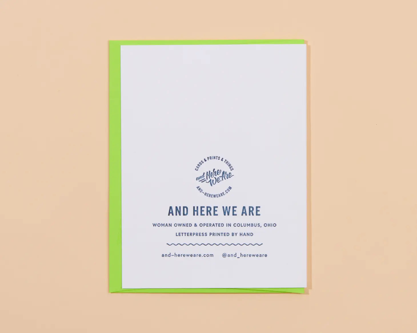 Frondship Plants Letterpress Greeting Card