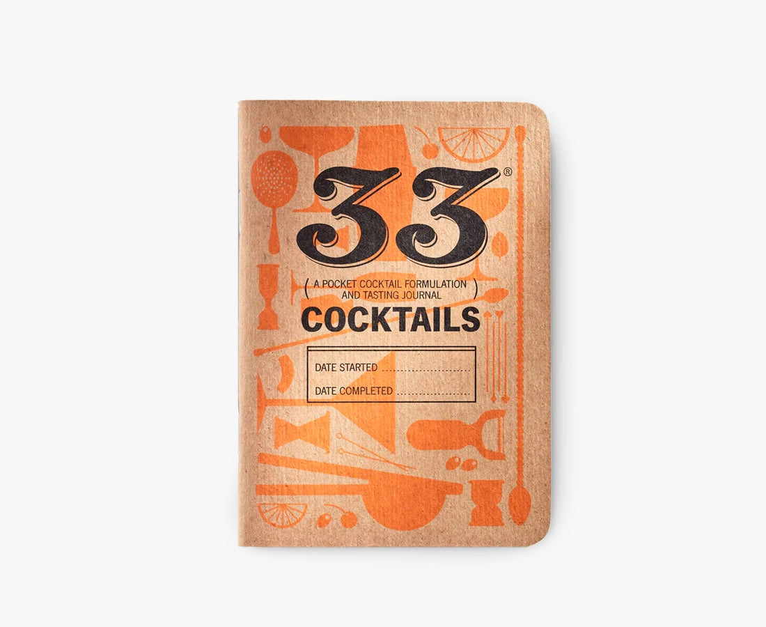 33 Books Co. Cocktails Tasting Notebook