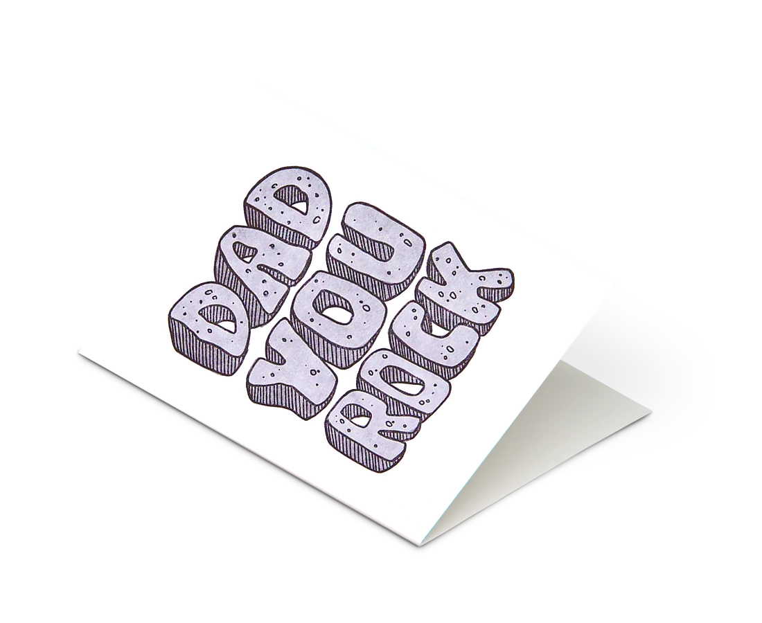 And Here We Are 'Dad You Rock' Card