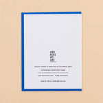 Birthday Balloons Letterpress Greeting Card
