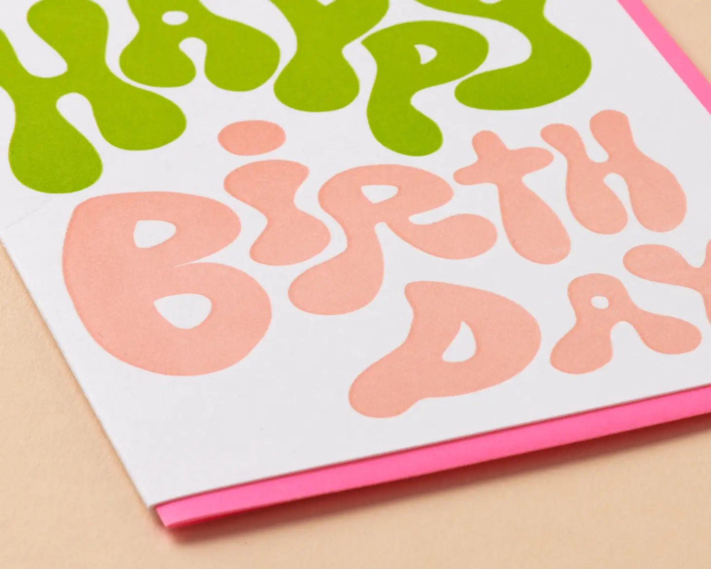 Bubble Birthday Letterpress Greeting Card