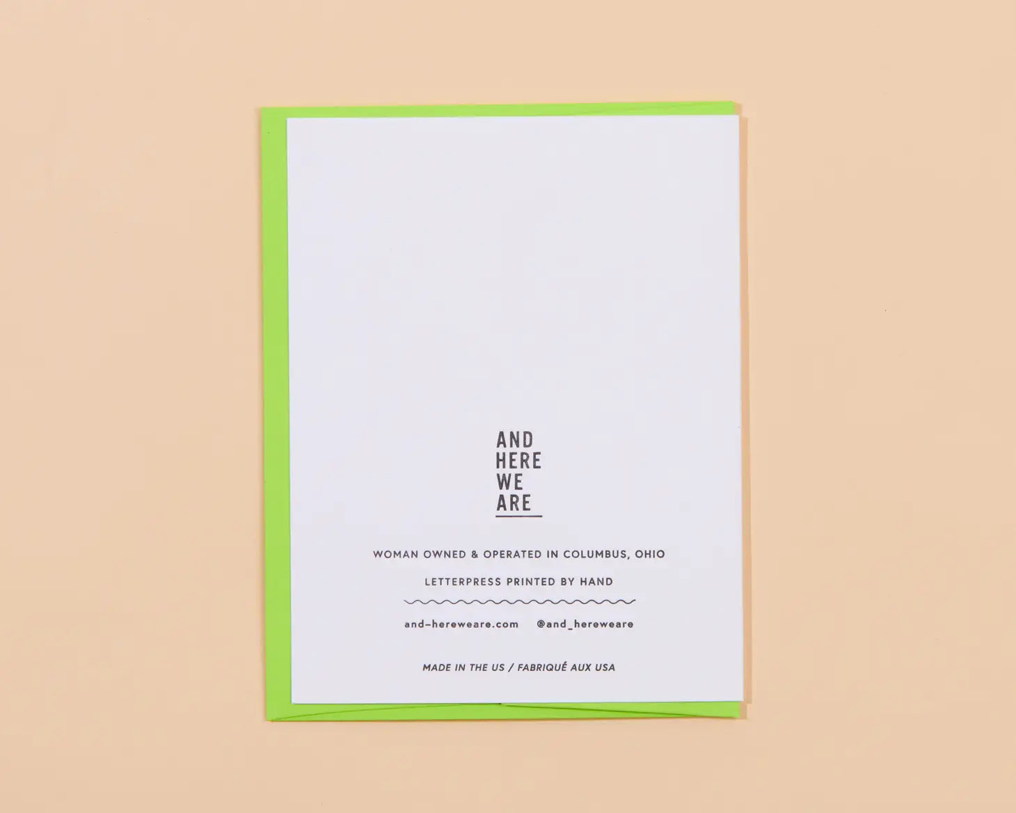 We'll Miss You Goodbye Letterpress Greeting Card