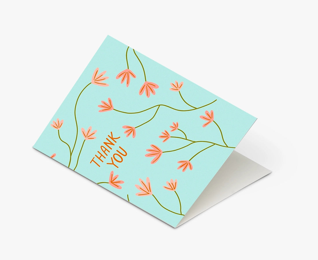 Odd Daughter - Floral Thank You Card
