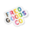 FGC Halftone Rainbow Vinyl Sticker 3inch