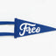 Freo Pennant Flag Mini · Shark Blue & White