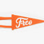 Freo Pennant Flag Mini · Wallenius Orange & White