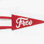 Freo Pennant Flag Mini · Bulldog Red & White