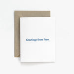 'Greetings from Freo.' Greeting Card x Compendium Design Store