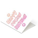 Happy Fuckin Birthday Letterpress Greeting Card