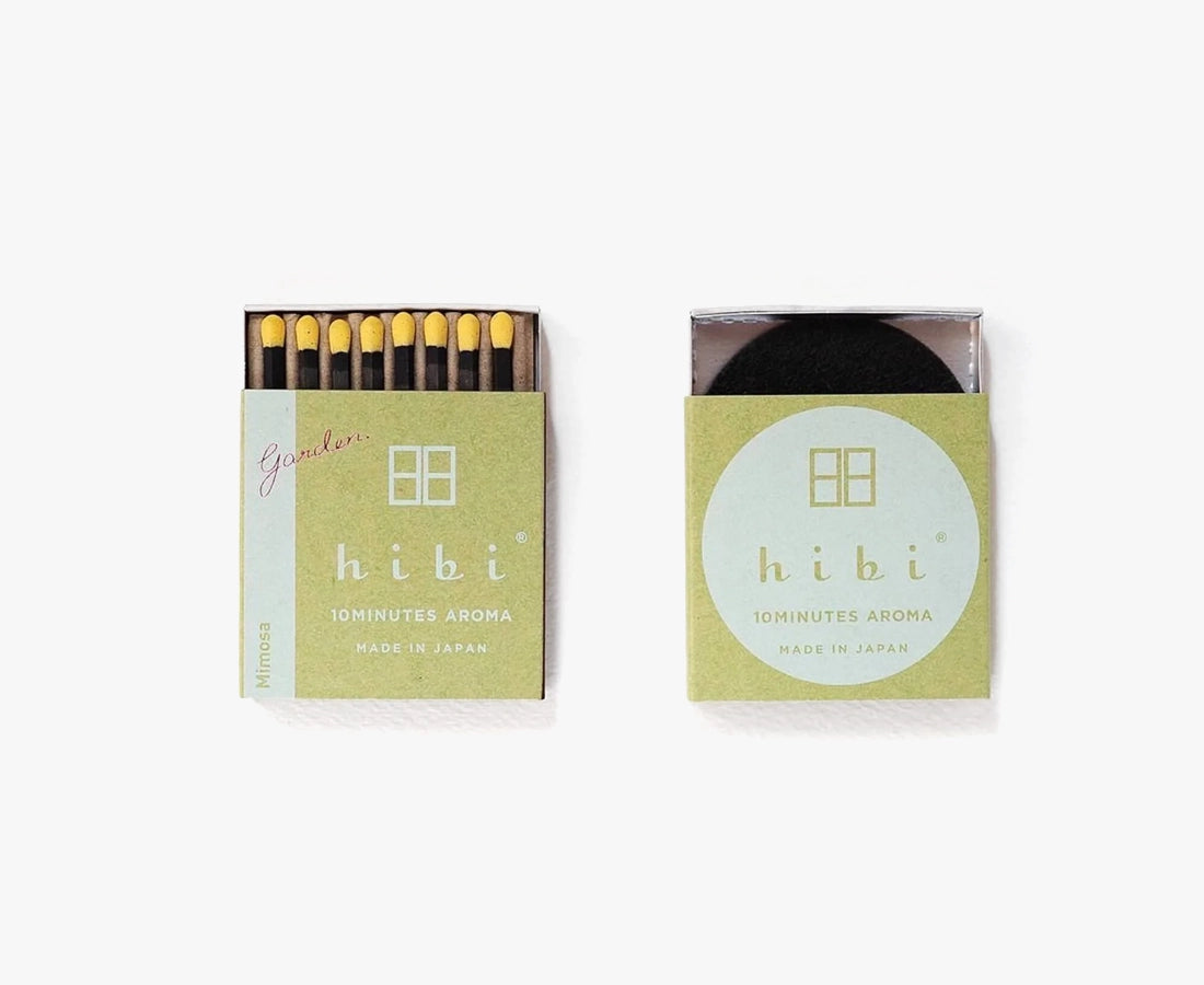 Hibi Scented Self-lighting Incense Sticks — 'Garden' Mimosa