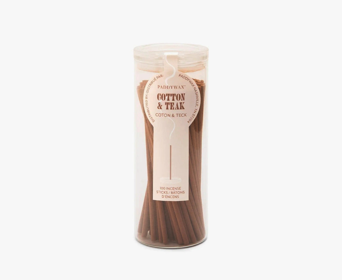 Paddywax Incense Sticks — Cotton & Teak