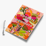 Botanical 'Goodbye & Goodluck' A4 Greeting Card