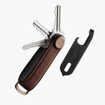 Orbitkey Key Organiser + Multi-Tool Gift Set in Espresso Brown Leather