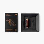 Orbitkey Key Organiser + Multi-Tool Gift Set in Espresso Brown Leather