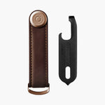 Orbitkey Key Organiser + Multi-Tool Gift Set in Espresso Brown Leather