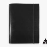 Compendium Australian Made A4 Leather Notebook Cover Black
