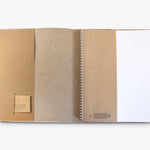 Compendium Australian Made A4 Leather Notebook Cover Natural